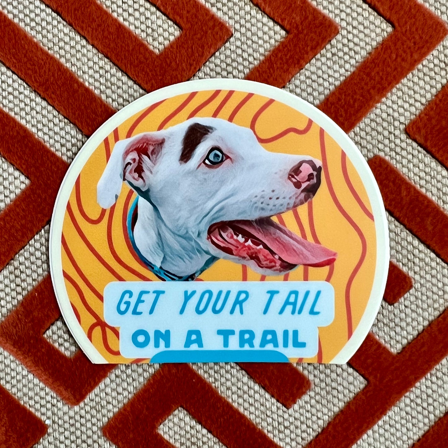 Get Your Tail on a Trail Sticker