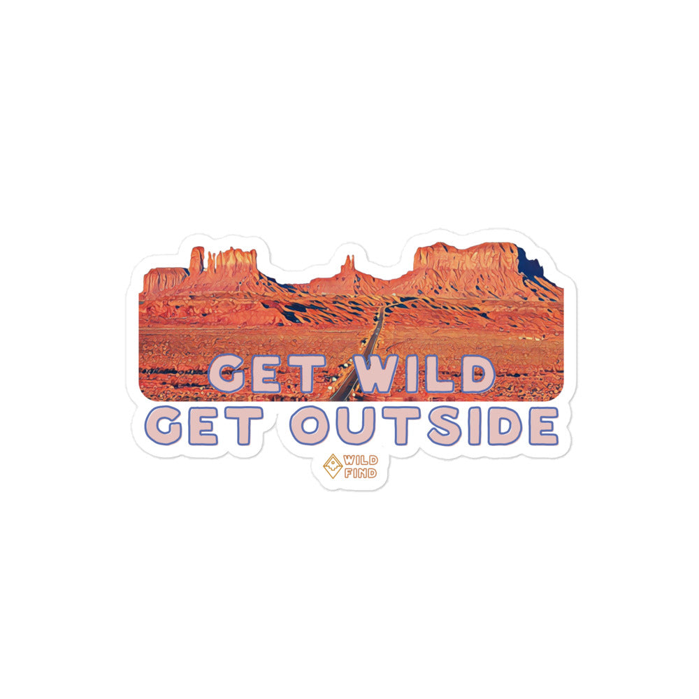 Get Wild Get Outside Sticker