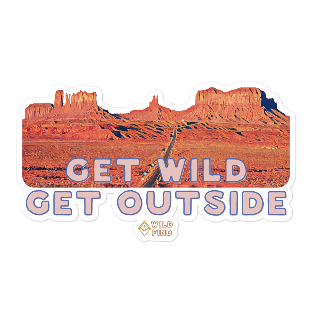 Get Wild Get Outside Sticker